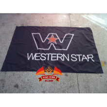 Bandera de carreras de camiones de estrella occidental bandera de coches eléctricos RC 100% poliéster bandera de 90 * 150 CM bandera de estrella occidental